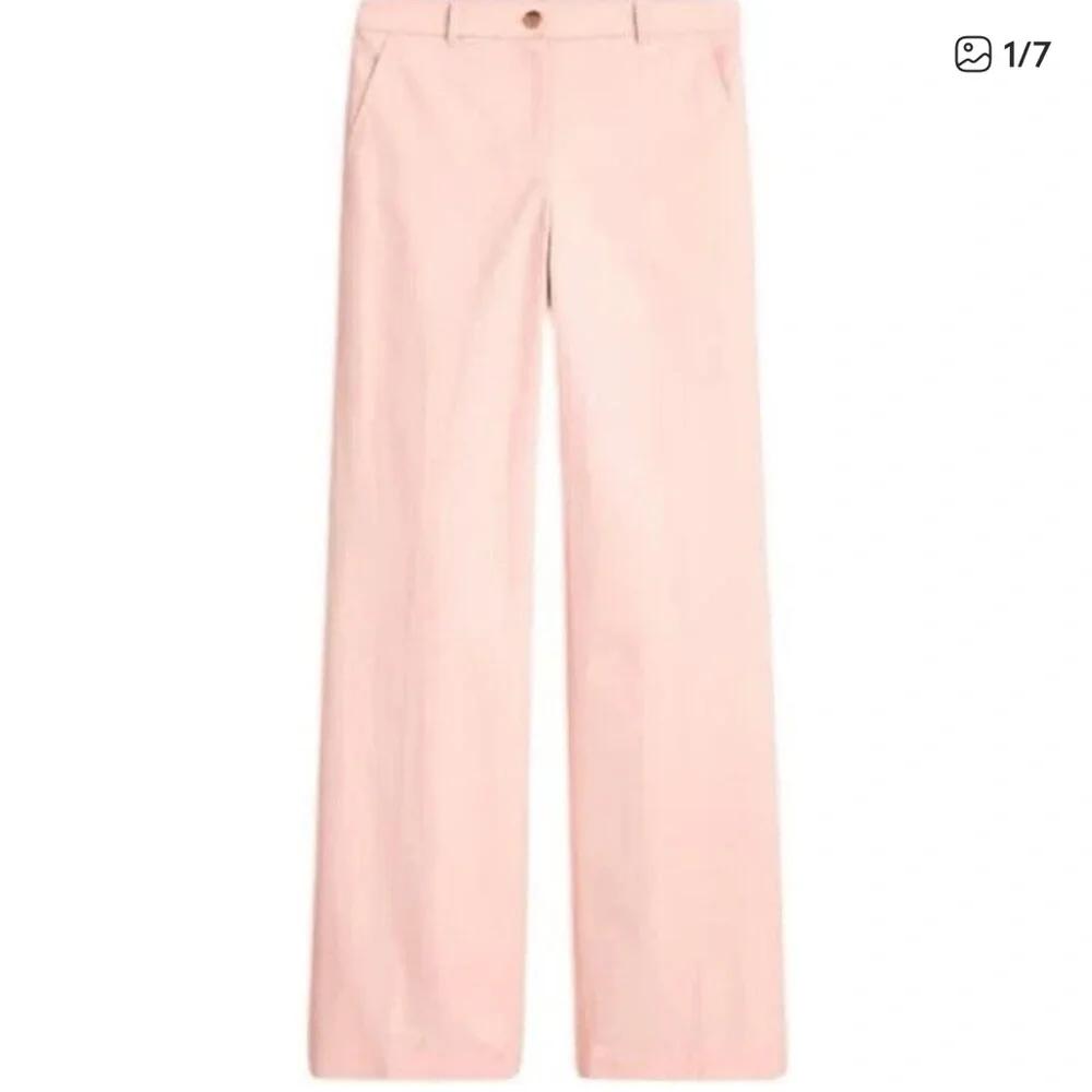 🆕 J crew Full-length wide-leg trouser in‎ cotton blend